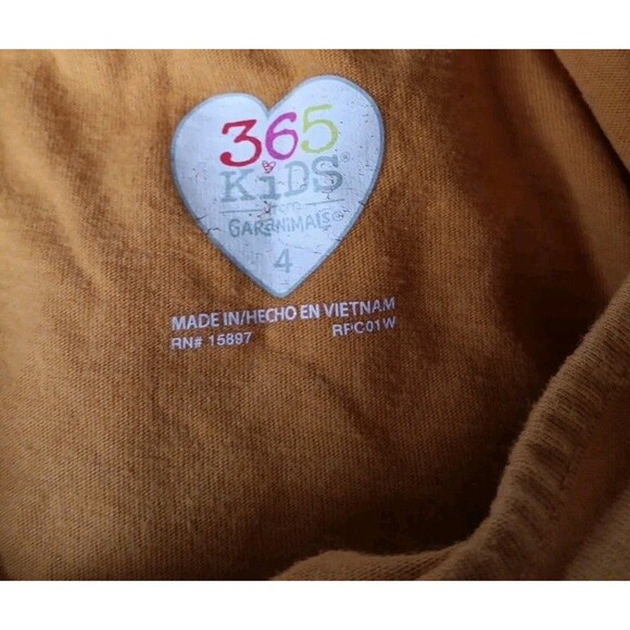 Girls Outfit, Size 4, Yellow L/Sleeve Graphic Top - Picture 2 of 4